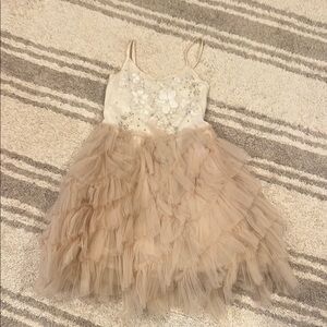 Tutu du Monde Elegant Beige Kids Dress